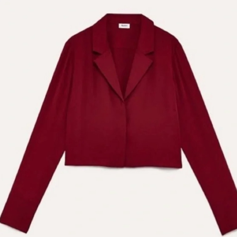 Aritzia Talula Cropped Button Down Blouse